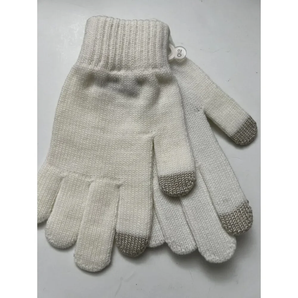 Touchpoint Smart Gloves For Touch Sensitive Devices One Size White Ivory‎